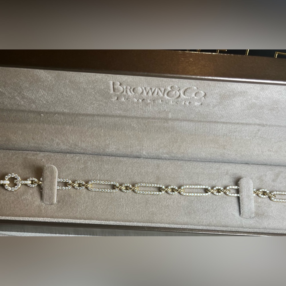 David Yurman 18K Gold Pavé Diamond Bracelet – 2.18 Carats |  Authentic + Box - Picture 5 of 10